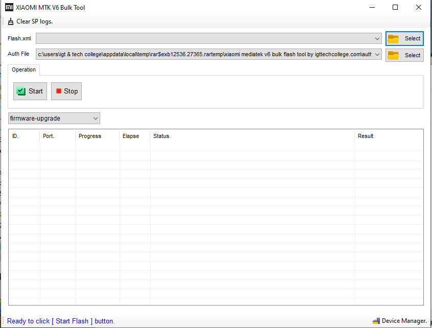 Download XIAOMI MTK V6 BULK TOOL